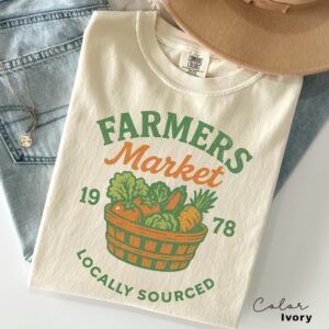 Farmers Market Shirt, Fruit Shirt, Tomato Girl Summer, Cottagecore Shirt, Support Local Shirt, Trendy Comfort Colors, Fresh and Local Shirt