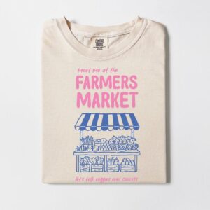 Comfort Colors Farmers Market Shirt, Tomato Girl Summer, Aesthetic Shirt, Support Local Shirt, Trendy Comfort Colors, Fresh and Local Shirt